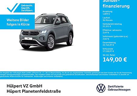 VW T-Roc Volkswagen 1.0 LIFE NAVI CARPLAY ALU SITZHEIZUNG LED