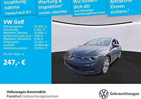 VW Golf Volkswagen VIII 2.0 TDI DSG Active Navi FrontAssist DA