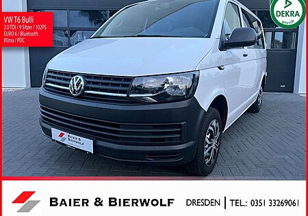 VW T6 Transporter Volkswagen Bulli 9 Sitzer Klima PDC Standh.