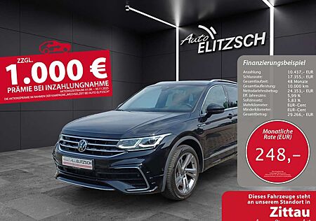 VW Tiguan Volkswagen TSI R-Line 4M DSG Matrix AHK RFK Navi AID ACC 19"