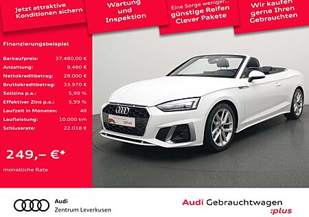 Audi A5 Cabrio S line STRON AHK LEDER NAVI KAM LED