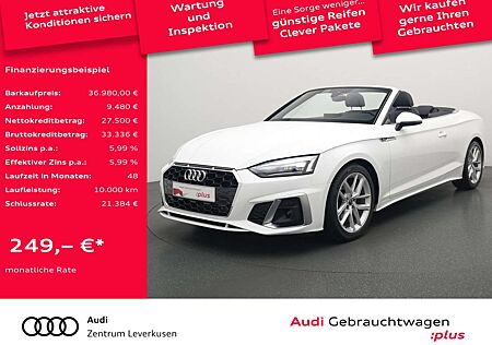 Audi A5 Cabrio S line STRON AHK LEDER NAVI KAM LED