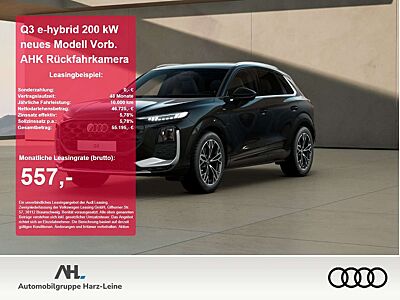 Audi Q3 e-hybrid 200 kW neues Modell Vorb. AHK Rückfahrkam