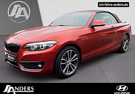 BMW 218 i Cabrio Sport Line Navi+SHZ+LED+HARMAN+PDC