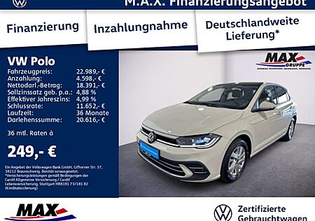 VW Polo Volkswagen 1.0 TSI DSG STYLE IQ.LIGHT+PANO+KAMERA+ACC+
