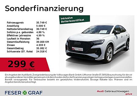 Audi Q4 e-tron Sportback 40 e-tron S Line Pano,Leder,Matrix