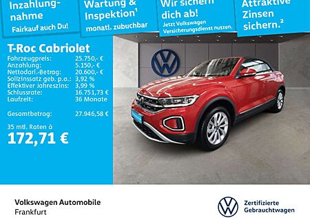 VW T-Roc Volkswagen 1.0 TSI Navi Spurhalteassistent