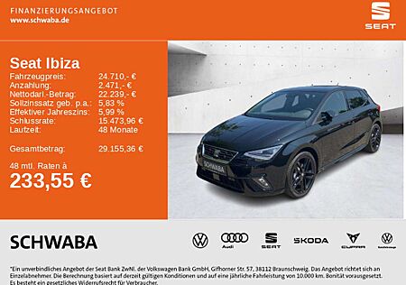 Seat Ibiza FR Black Edition 1.0 TSI DSG *LED*R-KAM*