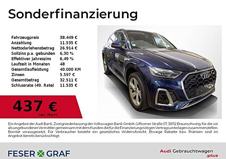 Audi Q5 40 TDI qu S Line Ext Pano,HUD,Sportsitze,Leder,Kam