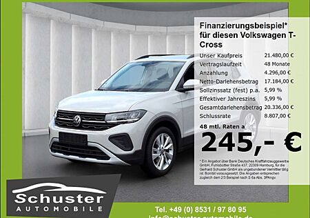 VW T-Cross Volkswagen Life TSI*DSG ACC Navi LED R-Kam SHZ 17*