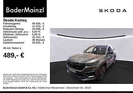 Skoda Kodiaq RS 2.0 TSI 4x4 DSG AHK Stdhz Pano Matrix