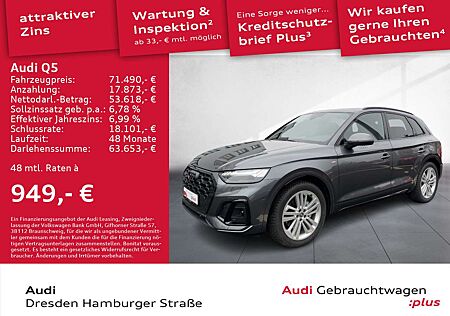 Audi Q5 50TFSI e S line quattro Matrix Navi Pano AHZV