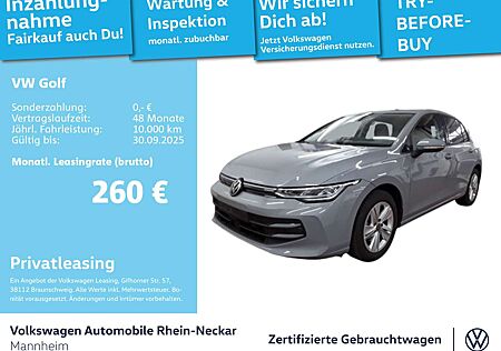 VW Golf Volkswagen VIII 1.5 TSI Life GAR2029 Navi Kamera LED u