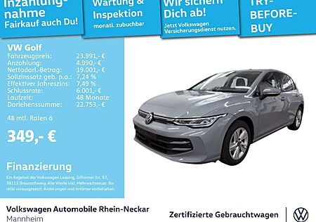 VW Golf Volkswagen VIII 1.5 TSI Life GAR2029 Navi Kamera LED u