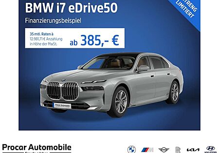 BMW i7 eDrive50 NAVI LED Sound Syst. PDC V+H ABS