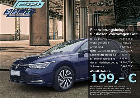 VW Golf Volkswagen VIII Style eHybrid 1.4 DSG MATRIX NAVI R-KAM