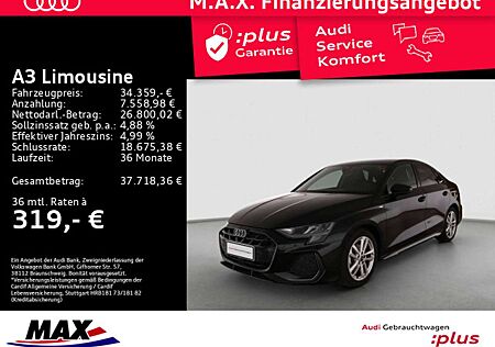 Audi A3 35 TFSI S LINE +LED+AHK+SONOS+NAVI+