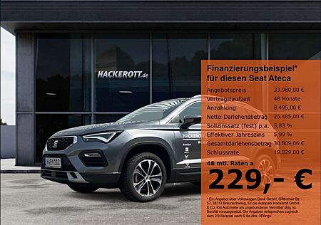 Seat Ateca Style Edition 1.5 TSI AHK, Rückfahrkamera, Standhe