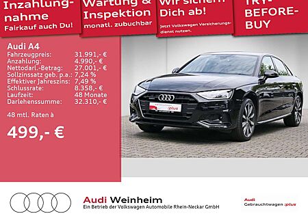 Audi A4 Lim. 40 TDI quattro Gar.2027 Black-Paket Kame