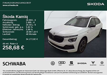 Skoda Kamiq Monte Carlo 1.5 TSI DSG PANO*AHK*ACC*17"