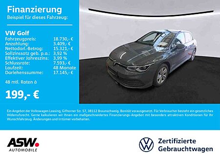 VW Golf Volkswagen Life 1.5 TSI Navi LED ACC VC SHZ PDC v/h