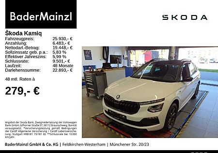 Skoda Kamiq 1.0 TSI DSG CarPlay AHK ACC Matrix Kam.