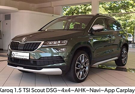 Skoda Karoq 1.5 TSI Scout DSG~4x4~AHK~Navi~App Carplay