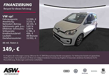 VW Up Volkswagen ! UNITED 1.0 MPI Klima RFK Tempomat PDC SHZ