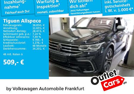 VW Tiguan Allspace Volkswagen 2.0 TDI DSG 4Motion 7 Sitze Navi