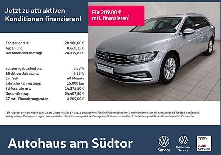 VW Passat Variant Volkswagen Business 2.0 TDI | LED AHK RFK