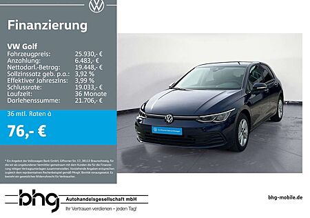 VW Golf Volkswagen 1.5 eTSI OPF DSG Life Klima Sitzheizung