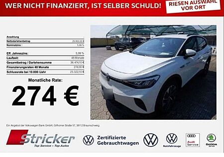VW ID.4 Volkswagen Pro Performance 150/77 274,-ohne Anzahlung Navi A