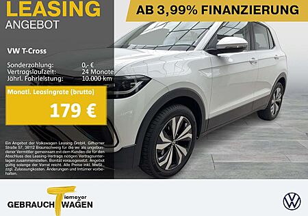 VW T-Cross Volkswagen 1.0 TSI STYLE IQ.LIGHT SITZHZ VIRTUAL