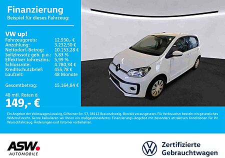 VW Up Volkswagen ! move ! 1.0 MPI 5-Gang Climatronic SHZ