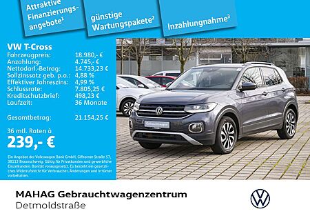 VW T-Cross Volkswagen 1.0 TSI ACTIVE Navi LED ParkPilot Alu16