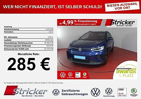 VW ID.4 Volkswagen Pro Perfomance 150/77 285,-ohne Anzahlung App-Con