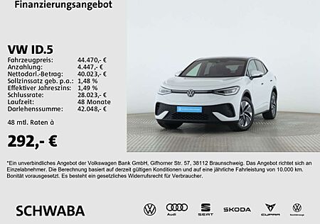 VW ID.5 Volkswagen Pro 82 kW/h Wärmep.*IQ.LIGHT*AHK*ACC*8-fach