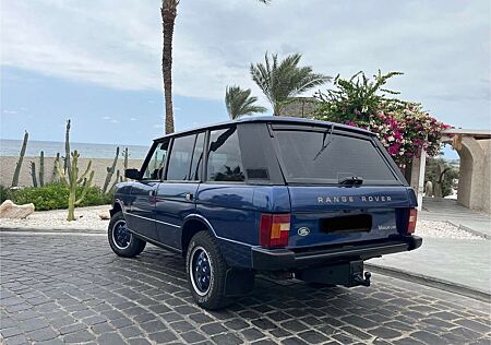 Land Rover Range Rover LSEi in Navy blue mit Sattelbraunem Leder