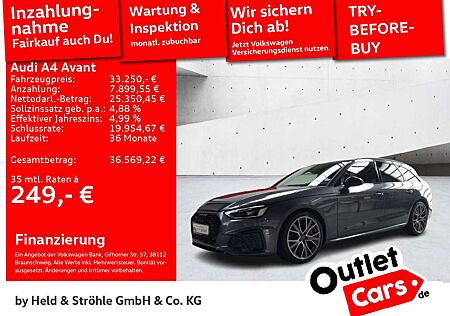 Audi A4 S-Line Black 45 TFSI qu 19 ACC LED NAVI