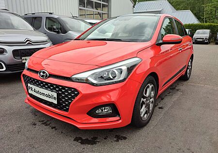 Hyundai i20 blue 1.0 Klimaaut/Leder/Navi+Cam/Panoramad