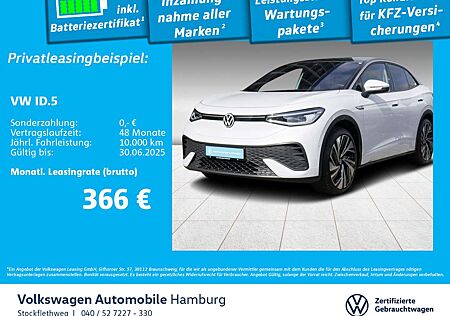 VW ID.5 Volkswagen Pro Performance AHK Navi Wärmep. HUD Pano