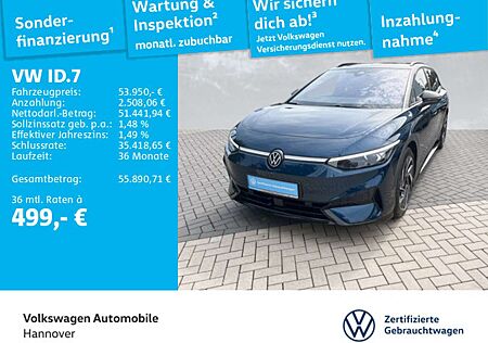 VW ID.7 Volkswagen Tourer Pro S Navi AHK Kamera HUD WP ACC LED