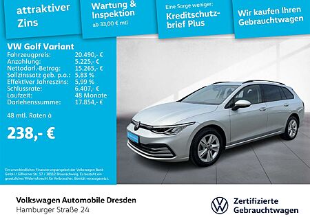 VW Golf Variant Volkswagen Golf VIII Variant Life 1.0 TSI KAMERA LANE ACC