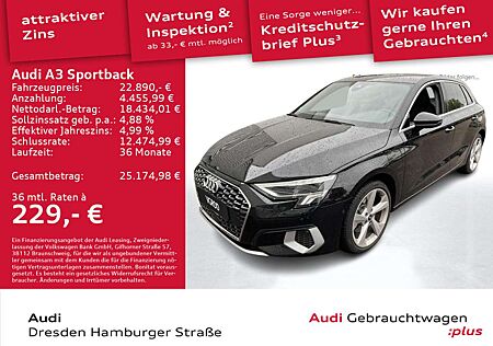 Audi A3 40 TFSI e Advanced LED Navi AHZV