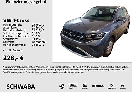 VW T-Cross Volkswagen Life 1.0 TSI *LED*VIRTUAL*AHK*R-KAM*16"*