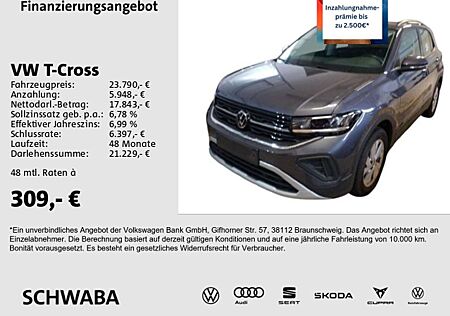 VW T-Cross Volkswagen Life 1.0 TSI