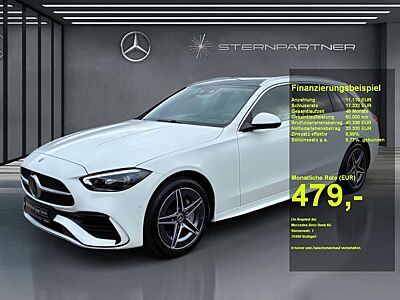 Mercedes-Benz C 300 e T AMG-Pr+HUD Distr. AHK 360°Pano Burm.
