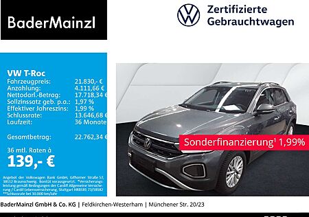 VW T-Roc Volkswagen 1.0 TSI Life LED Carplay SHZ Virtual 2xPDC