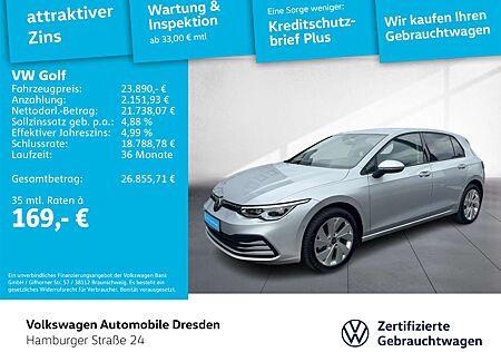 VW Golf Volkswagen VIII Life 1,5 l TSI OPF 96 kW (130 PS) 6 -G