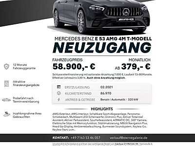 Mercedes-Benz E 53 AMG E 53 T AMG AMG/PANO/DISTRO+/AIRM/360°/BURMESTER